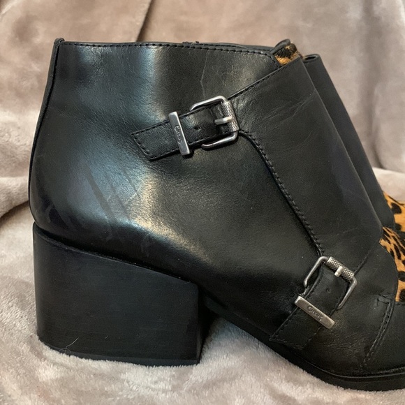 Circus by Sam Edelman Black Leopard Ankle Booties - Picture 2 of 10